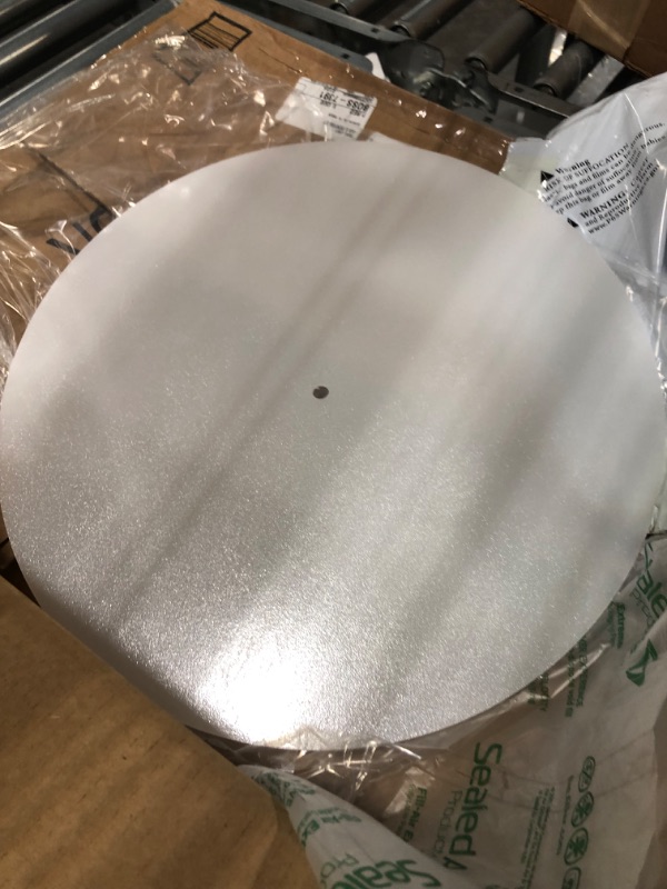 Photo 3 of **USED** PATIKIL Lampshade Diffuser, 15" Diameter with 3/8" Center Hole Round Diffuser for Drum Lampshades Pendants Light Fits 15.5-17" Openings, Frosted White 15 Inch