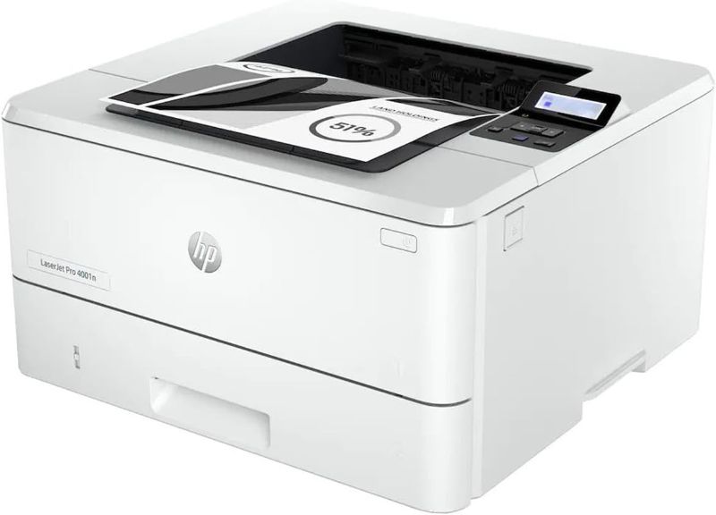 Photo 1 of P LaserJet Pro 4001n Printer, Print, Fast speeds, Easy setup, Mobile printing, Advanced security, Best for small teams, Ethernet/USB only