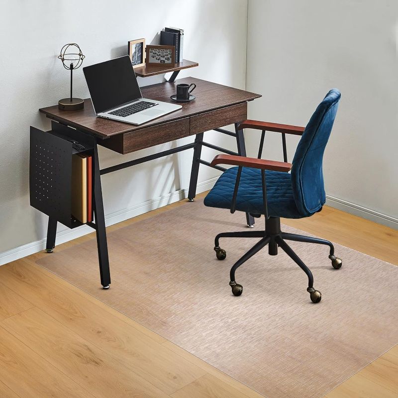 Photo 1 of Clear Chair Mat, 36" Large Office Chair Mat for Hard Floor, Vinyl Chair Mat for Gaming Chairs, Slip Resistant Floor Protector Rolling Computer Desk Mat for Hardwood Floor, Clear