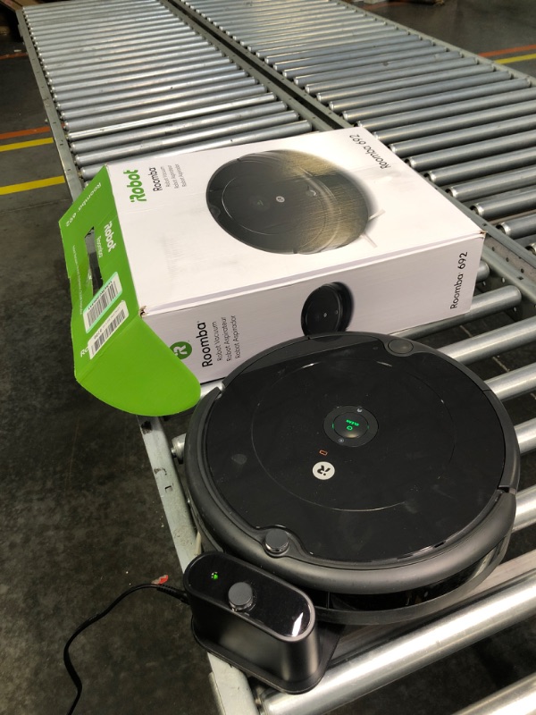 Photo 2 of **FOR PARTS**iRobot Roomba 692 Robot Vacuum-Wi-Fi Connectivity, Personalized Cleaning Recommendations, Works with Alexa, Good for Pet Hair, Carpets, Hard Floors, Self-Charging, Charcoal Grey
