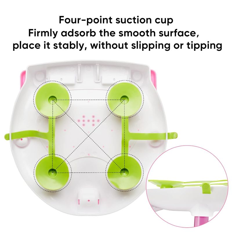 Photo 1 of Baby Bath Seat for Babies 6 to 18 Months / Non-Slip Infants Toddlers Taking Bath by Sitting in Bath Tub Chair 2022 Upgraded (Pink)