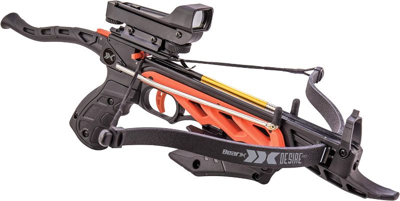 Photo 1 of Desire RD Self-Cocking Crossbow with Red Dot Sight 3 Premium Bolts, Black, One Size
