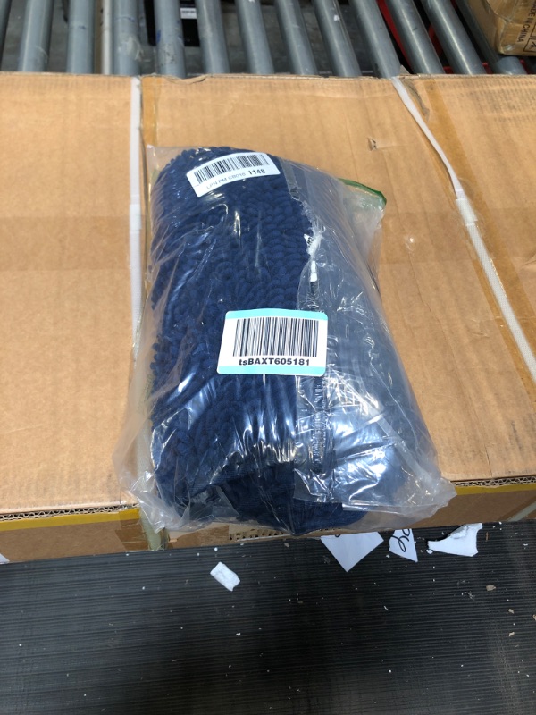 Photo 1 of Gorilla Grip Bath Rug 48x24, Thick Soft Absorbent Chenille, Rubber Backing Quick Dry Microfiber Mats, Machine Washable Rugs for Shower Floor, Bathroom Runner Bathmat Accessories Decor, Navy Blue 48" x 24" Navy