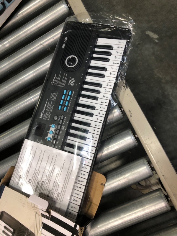 Photo 3 of **USED FOR PARTS** 61 key piano keyboard, Electronic Digital Piano with Built-In Speaker Microphone, Portable Keyboard Gift Teaching for Beginners?electric piano for kids, Birthday Gift for Children