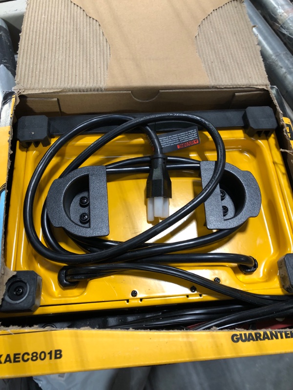 Photo 3 of DEWALT DXAEC801B 30 Amp Bench Battery Charger: 80 Amp Engine Start, 2 Amp Maintainer, 120V AC Outlet, 3.1A USB Port, Battery Clamps Single Battery Charger