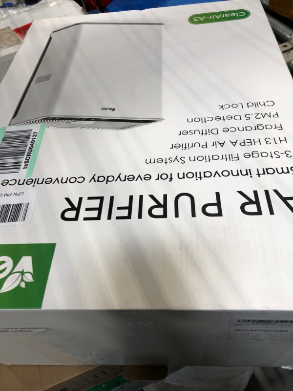 Photo 2 of Air Purifier, Home Air Purifiers For Large Room Up To 1620 sq.ft, VEWIOR H13 True HEPA Air Filter With 5 Timer Settings 3 Fan Speeds, Ultra-Quiet Air Cleaner For Pets Dander Hair Smoke Smell Pollen