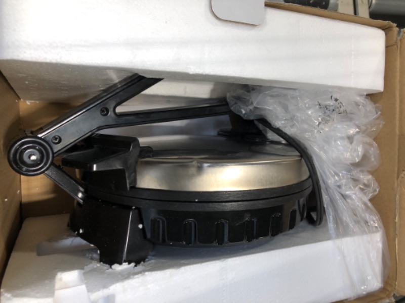 Photo 2 of 10inch Roti Maker by StarBlue with FREE Roti Warmer - The automatic Stainless Steel Non-Stick Electric machine to make Indian style Chapati, Tortilla, Roti AC 110V 50/60Hz 1200W SB-SW2093