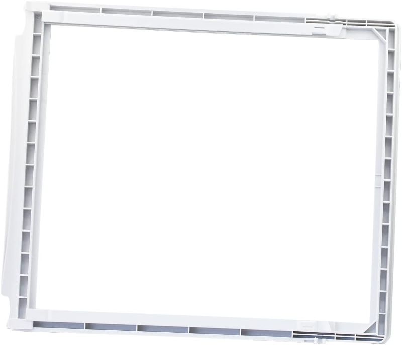 Photo 1 of 240599301 Crisper Pan Cover Compatible with Frigidaire Refrigerator Shelf Frame Without Glass Refrigerator, Delicatessen Drawer Cover 19-5/8" x 16-3/8"