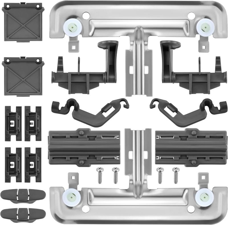 Photo 1 of 20pcs W10712395 Dishwasher Upper Rack Adjuster Kit Replacement for Kenmore Whirlpool Dishwasher Top Rack Parts by AMI PARTS, Replace W10250159 AP5957560,Model# WDT910SAYE0 WDT970SAHZ0