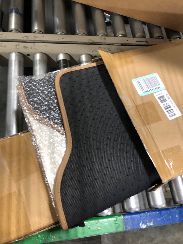 Photo 1 of CAR PASS Beige Leather & Waterproof Car Carpet Floor Mats, Universal Car Mats Fit for SUV,Vans,sedans, Trucks 
 (All Beige)