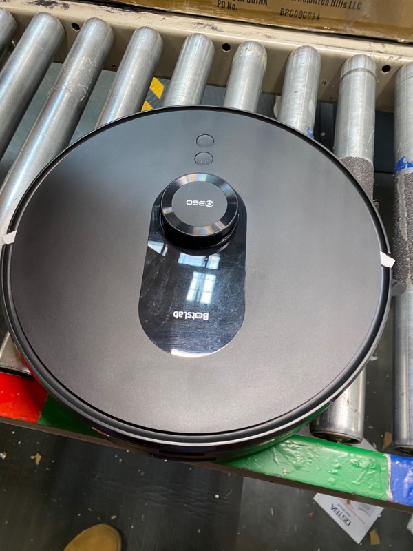 Photo 3 of **SOLD AS PARTS****NOT FULLY FUNCTIONAL**360 S8 Plus Robot Vacuum and Mop Combo, Botslab Self-Empty LIDAR Navigation Smart Mapping Robot, 2700Pa Suction, Carpet Detection, Work with Alexa, WIFI, APP, Ideal for Pet Hair, Hard Floor and Carpet