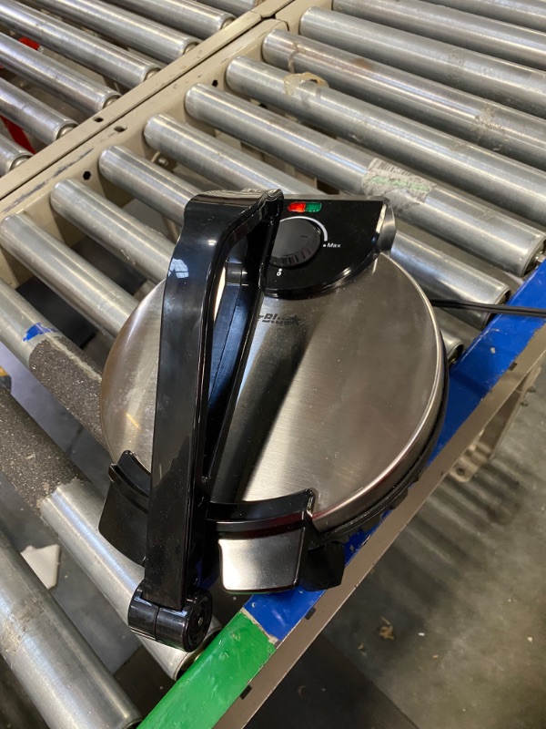 Photo 1 of 10inch Roti Maker by StarBlue with FREE Roti Warmer - The automatic Stainless Steel Non-Stick Electric machine to make Indian style Chapati, Tortilla, Roti AC 110V 50/60Hz 1200W SB-SW2093