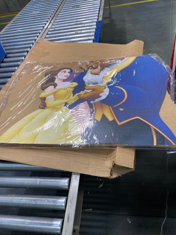 Photo 1 of Cardboard People Belle & Beast Life Size Cardboard Cutout Standup - Disney's Beauty and The Beast
