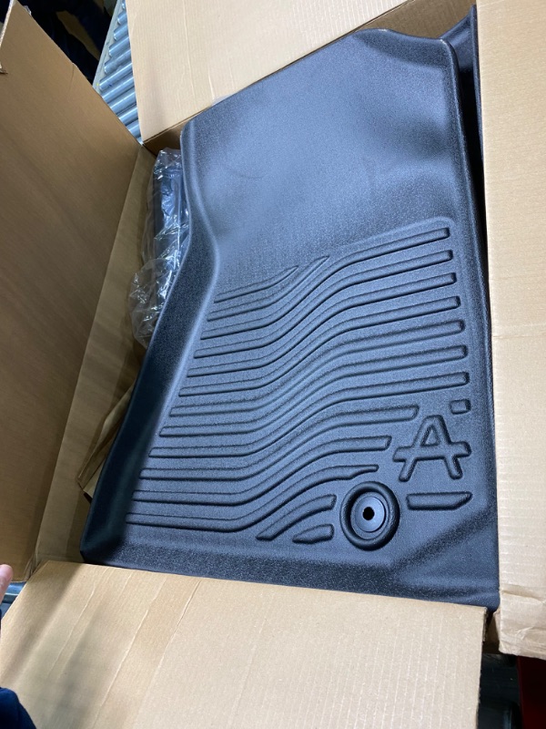 Photo 4 of Auxko All Weather Floor Mats Fit for Kia NIRO EV 2023 TPE Rubber Liners Set NIRO EV Accessories All Season Guard Odorless Anti-Slip Floor Mats floor mats for 23-24 kia niro ev