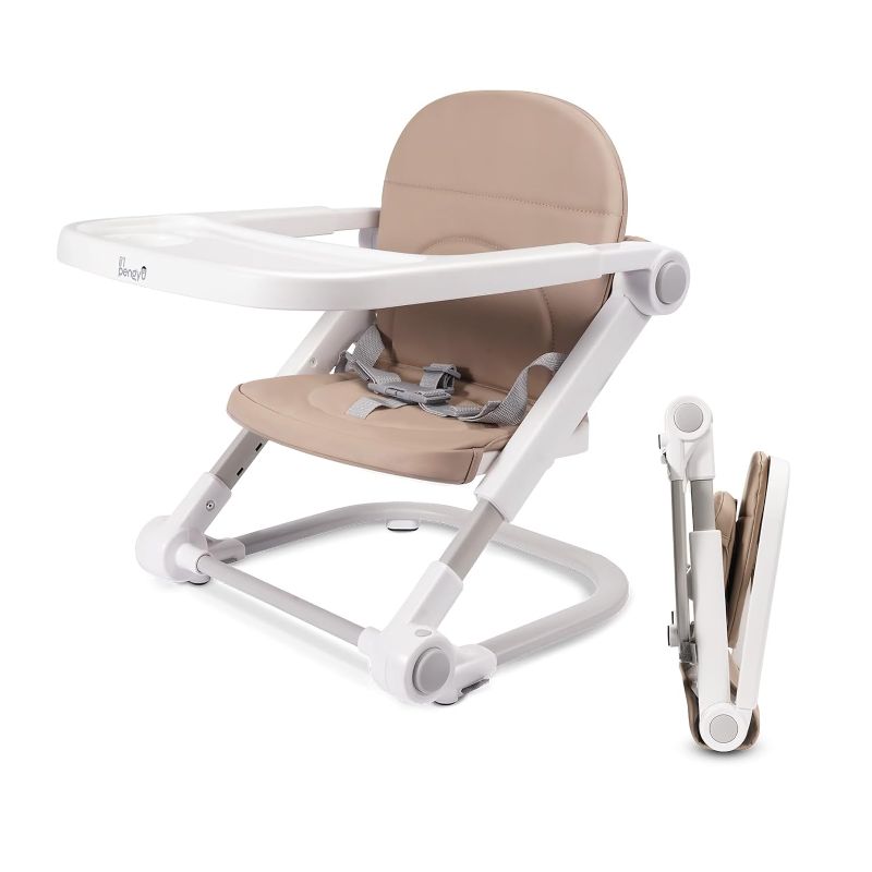 Photo 1 of LI’l Pengyu Baby Booster Seat for Dining Table, Portable Travel Dinner Chair with Adjustable Tray and Height, Easy to Assemble and Fold up
