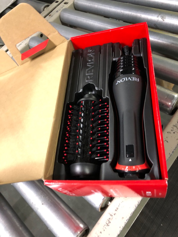 Photo 3 of Revlon One Step Volumizer PLUS 2.0 Hair Dryer and Hot Air Brush | Dry and Style (Black) Black Red