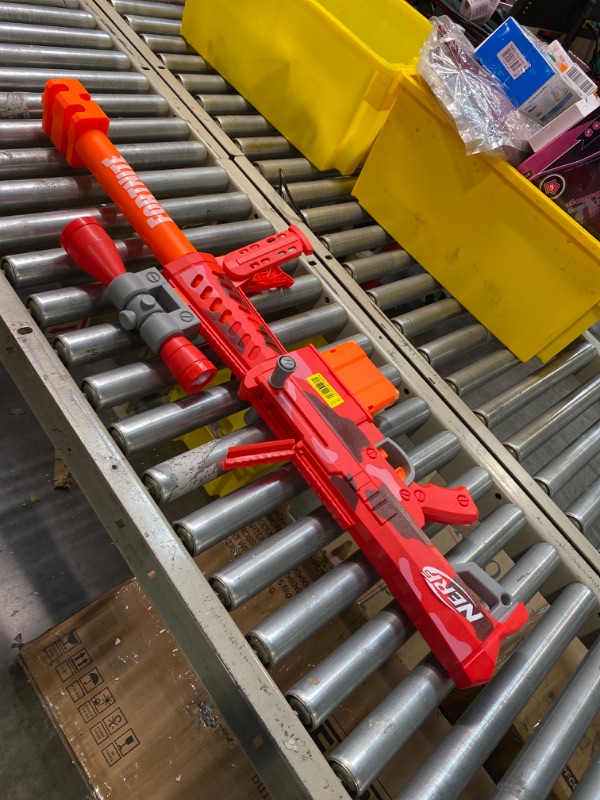 Photo 2 of ** NO DARTS**NERF Fortnite Heavy SR Blaster, Longest Fortnite Blaster Ever, Removable Scope, Bolt Action, 