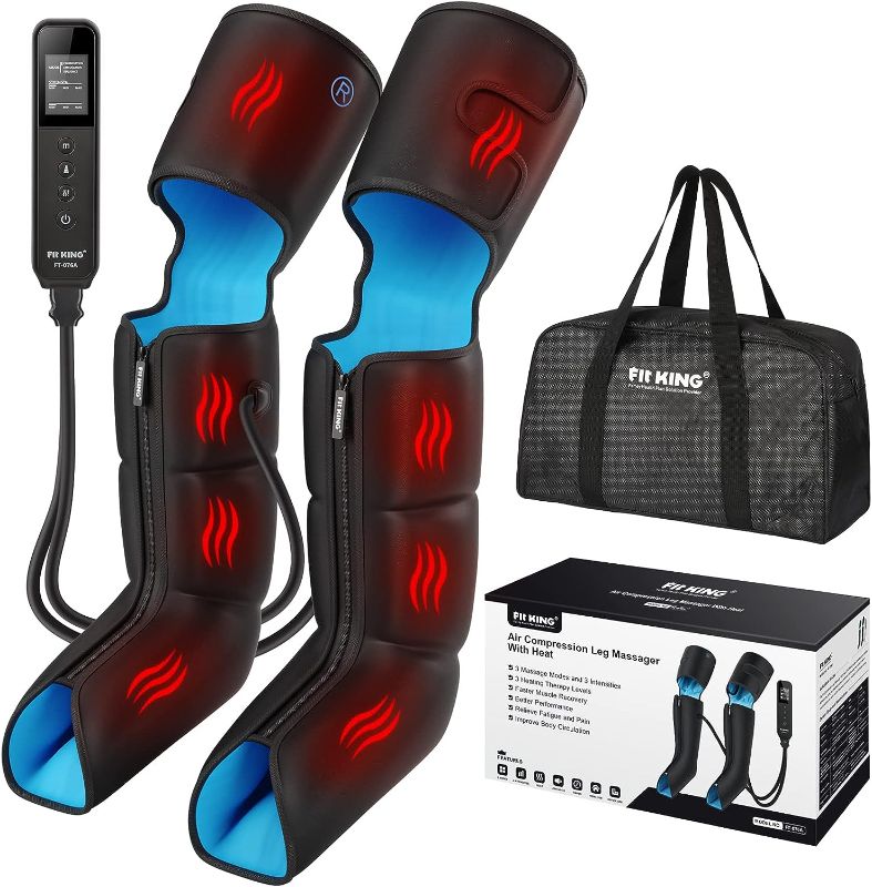 Photo 1 of **DOESNT WORK** **GREAT FOR REPLACEMENT PARTS** FIT KING Leg Massager with Heat for Circulation Upgraded Full Leg and Foot Compression Boots Massager to Relieve Pain, Swelling, Edema, RLS- Built-in Pressure Sensor & LCD Display- FSA HSA Eligible
