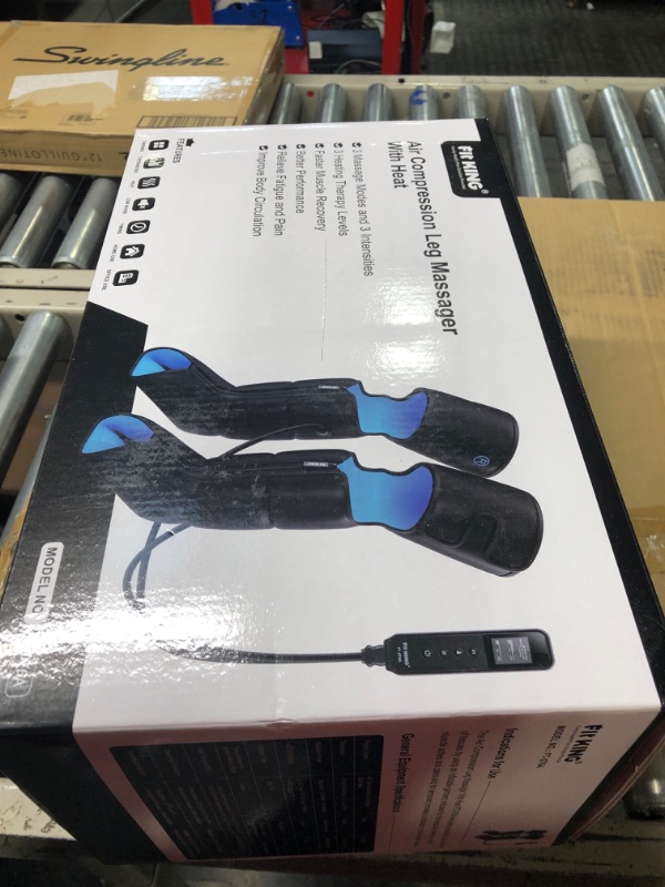 Photo 2 of **DOESNT WORK** **GREAT FOR REPLACEMENT PARTS** FIT KING Leg Massager with Heat for Circulation Upgraded Full Leg and Foot Compression Boots Massager to Relieve Pain, Swelling, Edema, RLS- Built-in Pressure Sensor & LCD Display- FSA HSA Eligible

