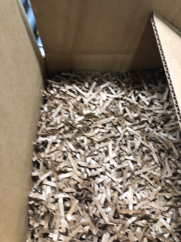 Photo 3 of Shredded Paper Filler 2 lbs Recycled Cut Kraft Paper for Packaging, Shipping, Moving, Cushioning, Gift Baskets, Gift Wrapping, Holidays, and Crafts