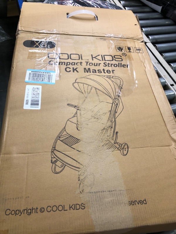 Photo 1 of **SLIGHTLY USED**Lightweight Travel Stroller - Compact Travel Stroller for Airplane, One-Hand Folding Baby Stroller, Toddler Stroller w/Adjustable Backrest/Footrest/T-Shaped Bumper(Black)
