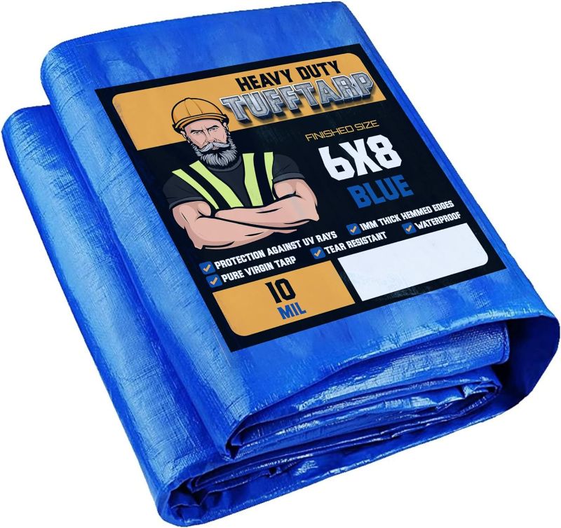 Photo 1 of  Heavy Duty Poly Tarps, Blue (Item may slightly differ than cover photo) 