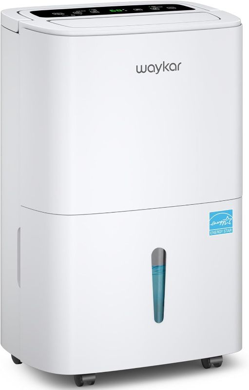 Photo 1 of **SOLD AS PARTS** Waykar 80 Pints Energy Star Home Dehumidifier for Spaces up to 5,000 Sq. Ft at Home, in Basements and Large Rooms with Drain Hose, Handle, Auto Defrost and Self-Drying.
