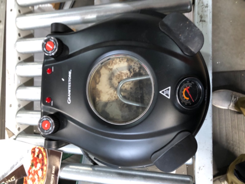 Photo 2 of **PREVIOUSLY OPENED, HEAVILY USED**Piezano Pizza Oven by Granitestone – Electric Pizza Oven, Indoor/Outdoor Portable Countertop 12 Inch