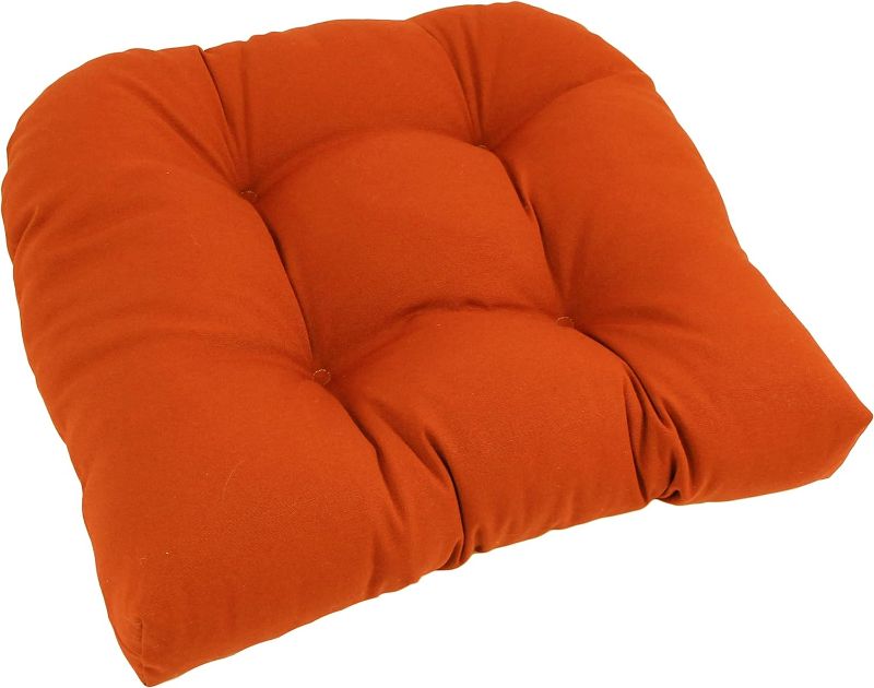 Photo 1 of (READ FULL POST) Blazing Needles U-Shaped Twill Tufted Dining Chair Cushion