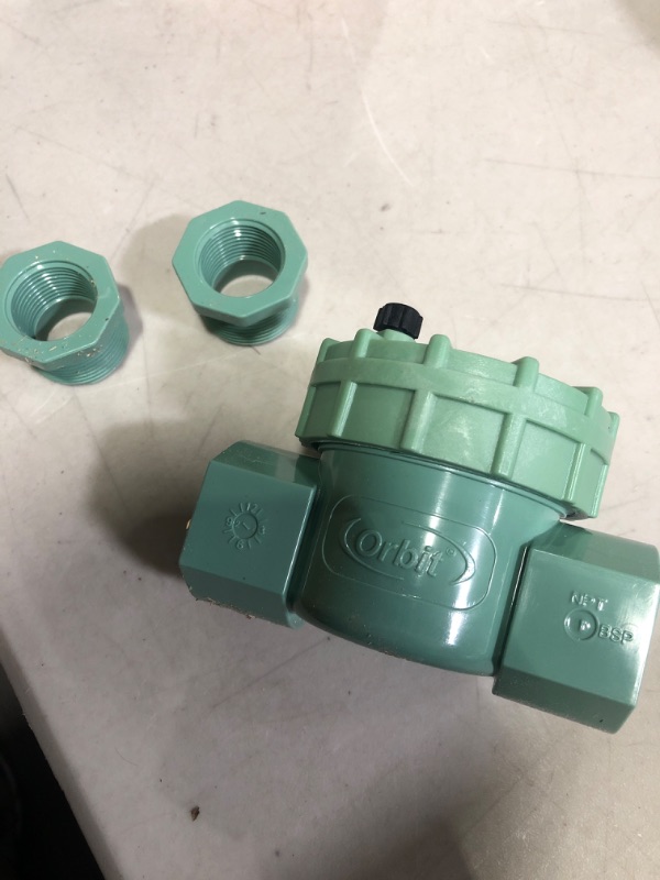 Photo 1 of (see all images) Orbit 3/4 in. or 1 in. Green Jar Top Valve