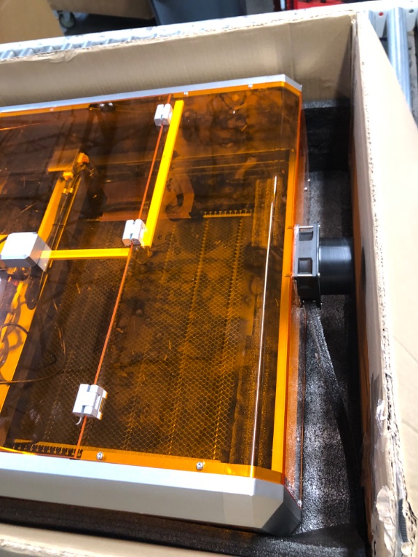 Photo 1 of Genmitsu L8 with Genmitsu MD13 Smoke Purifier, Pecfect Home Use Laser Cutting Solution