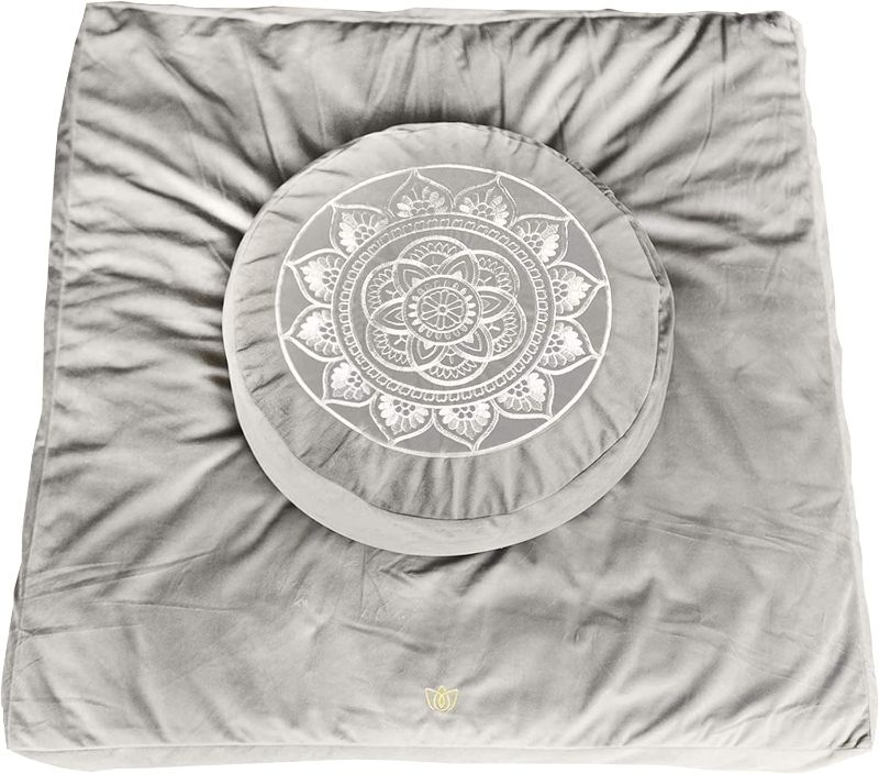 Photo 1 of (READ FULL POST) Florensi Meditation Cushion & Mat Value Bundle- Premium Meditation Cushion Set 