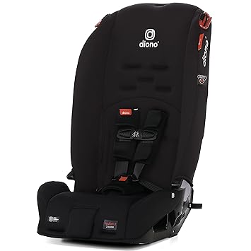 Photo 1 of Diono Radian 3R, 3-in-1 Convertible Car Seat, Rear Facing & Forward Facing, 10 Years 1 Car Seat, Slim Fit 3 Across, Jet Black
