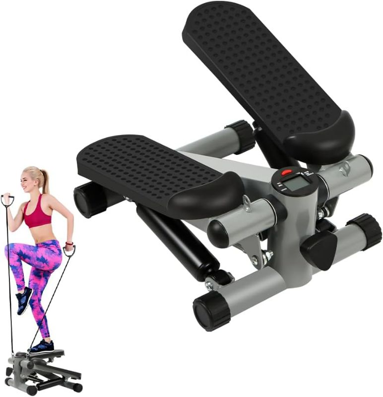 Photo 1 of ***USED - LIKELY MISSING PARTS - UNABLE TO VERIFY FUNCTIONALITY***
Mini Stepper Exercise Machine Stair Stepper with Resistance Band, Fitness Stepper for Home Use