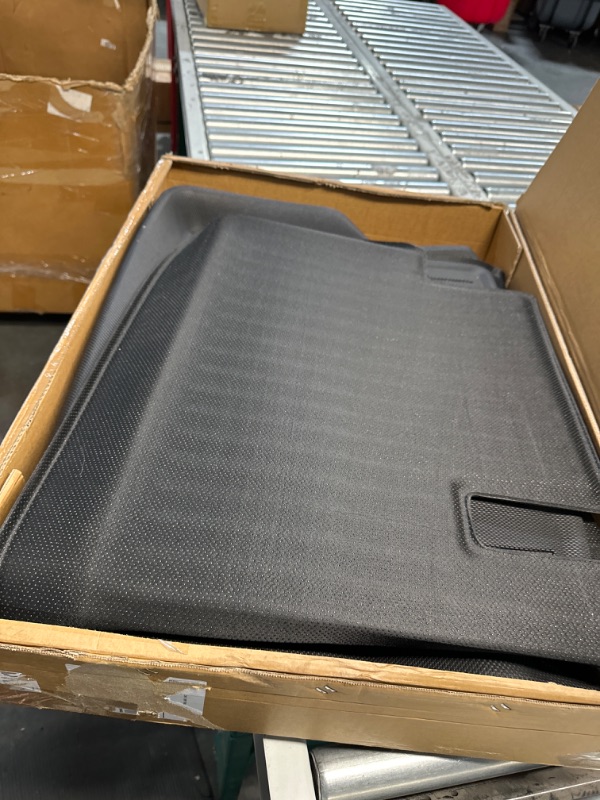 Photo 2 of BASENOR Tesla Model 3 Floor Mats Set All Weather Waterproof TPE Floor Mat Removable Anti-Slip Carpet Interior Liners Front Rear Cargo Liner 