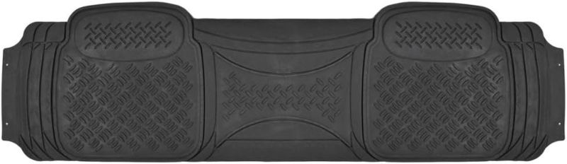 Photo 1 of BDK Heavy Duty Diamond Complementary Rubber Rear Floor Mats Liners, All Weather Protection, Designed 