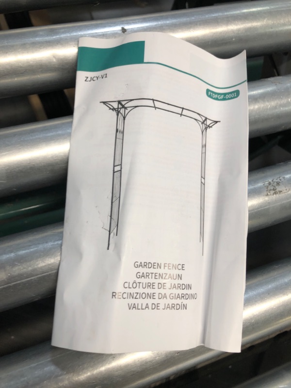 Photo 1 of YITAHOME Garden Arch Trellis Metal Garden Arbor for Various Climbing Plant, Wedding Arches for Ceremony Decoration Outdoor Lawn Backyard