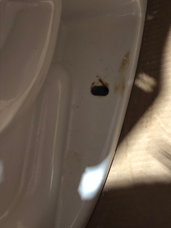 Photo 4 of **MINOR DAMAGE RUST IN BASE OF BOWL STILL SEEMS FUNCTIONAL**
KOHLER K-4198-0 Wellworth Elongated Toilet Bowl, 12" or 14" Rough-In, Elongated Toilet, Toilet Bowl Only, White