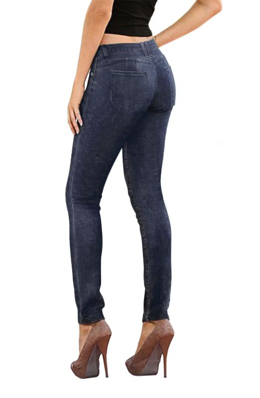 Photo 1 of Hybrid & Company Women's Butt Lift Super Comfy Stretch Denim Skinny Yoga Jeans 11 Blueacid