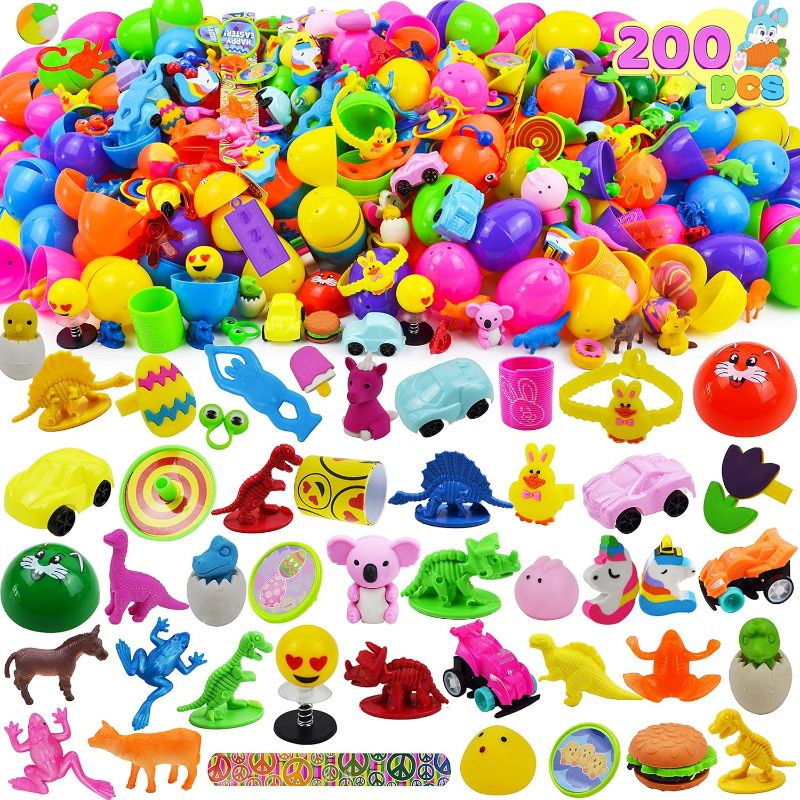 Photo 1 of *FOR parts*
200 Pcs Prefilled Easter Eggs with Toys Inside Easter Egg Stuffers Filled Easter Eggs for Basket Stuffers/Filler Pre Filled Plastic Easter Eggs for Kids Easter Classroom Prizes