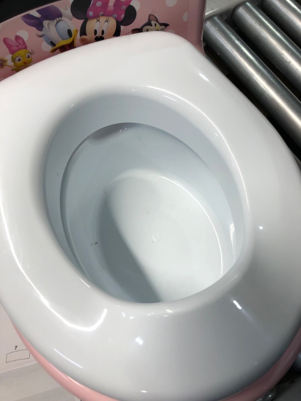 Photo 2 of *(READ NOTES*}
The First Years Disney Minnie Mouse Potty Training Toilet and Toddler Toilet Seat - Toilet Training Potty with Fun Flushing and Cheering Sounds,Pink