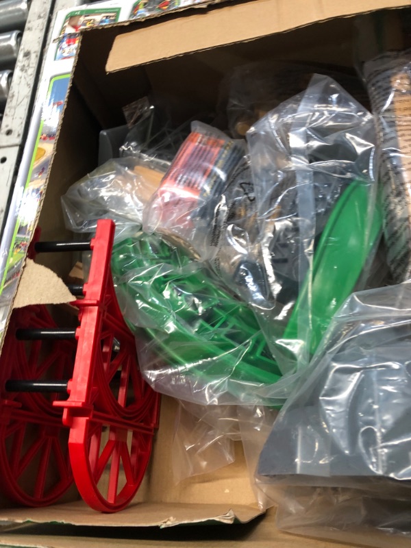 Photo 2 of ***USED*SOME PIECES LOOSE IN BOX***
BRIO World - 33887 Lift & Load Warehouse Set | 32 Piece Train Toy with Accessories and Wooden Tracks for Kids Ages 3 and Up