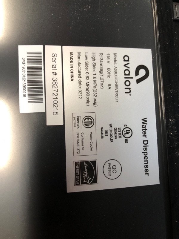 Photo 3 of **SEE NOTES** Avalon A3BLOZONEWTRCLR Water Dispenser, Stainless Steel Full Size & A1CUPDISP Cup Dispenser, Medium, Stainless Steel full size stainless steel Dispenser + Dispenser, Medium