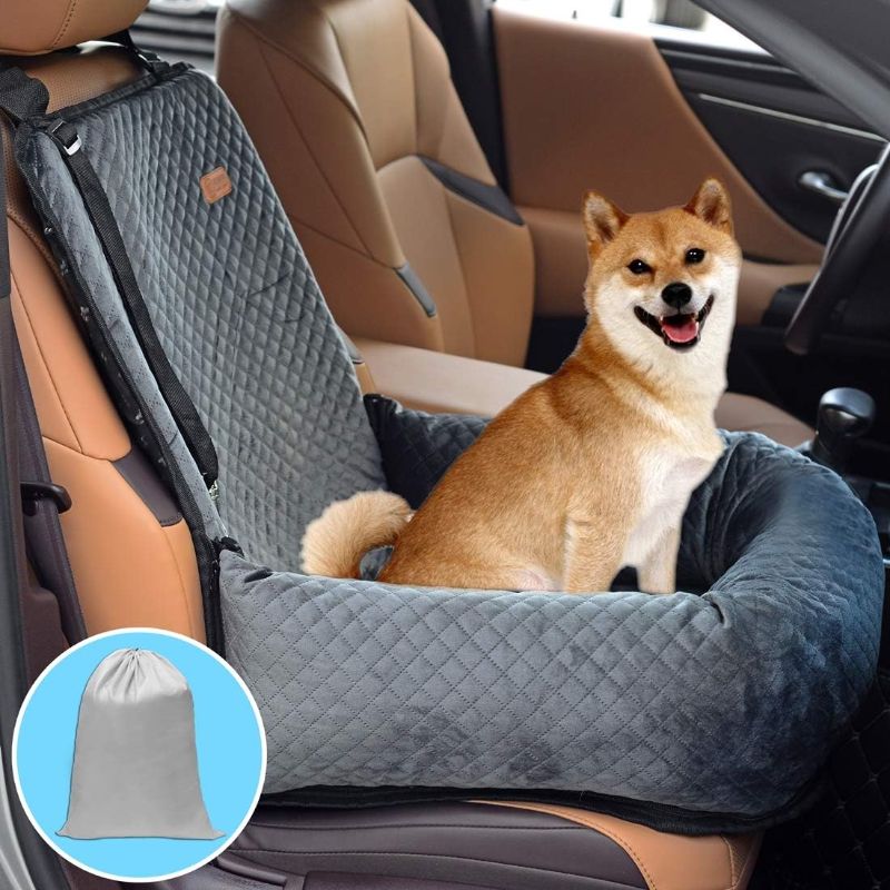 Photo 1 of (similar to stock photo)
 Dog Car Seat Pet Booster Seat Pet Travel Safety Car Seat,The Dog seat Made is Safe and Comfortable,and can be Disassembled for Easy Cleaning (Gray)