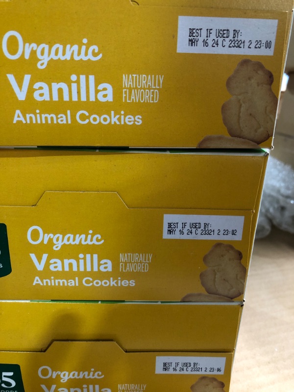 Photo 2 of (PACK OF 3) 365 by Whole Foods Market, Organic Multi Pack Vanilla Animal Cookie, 6.3 Ounce Organic 1.05 Ounces 6 pouches