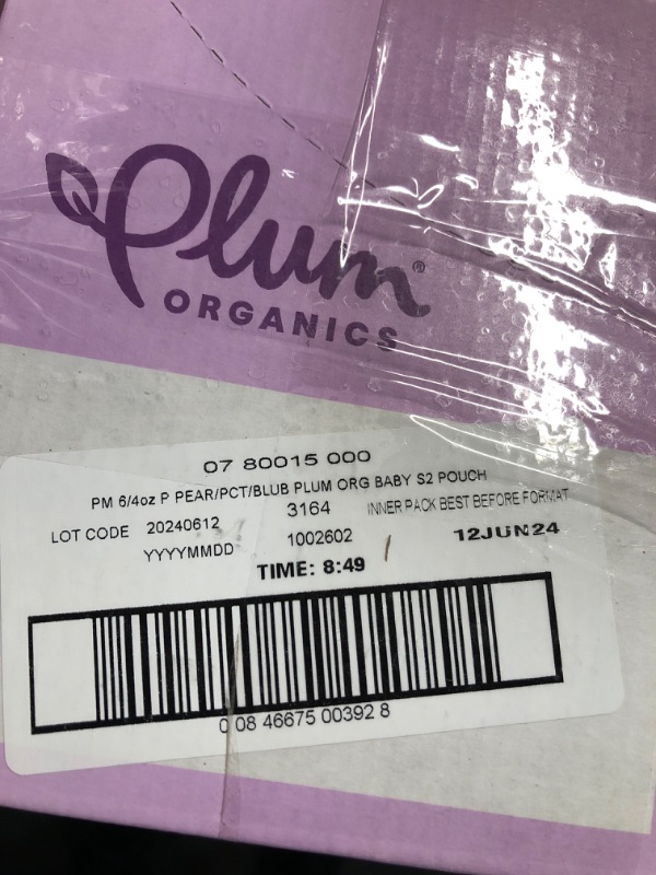 Photo 2 of (similar to stock photo) (pack of 2) Plum Organics Stage 2 Organic Baby Food 6 pouches
