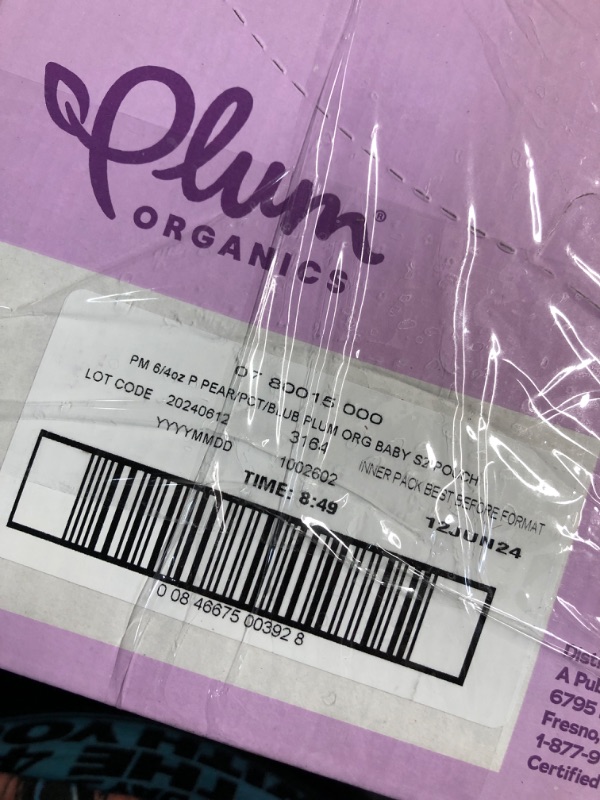 Photo 2 of (similar to stock photo) (pack of 2) Plum Organics Stage 2 Organic Baby Food 6 pouches