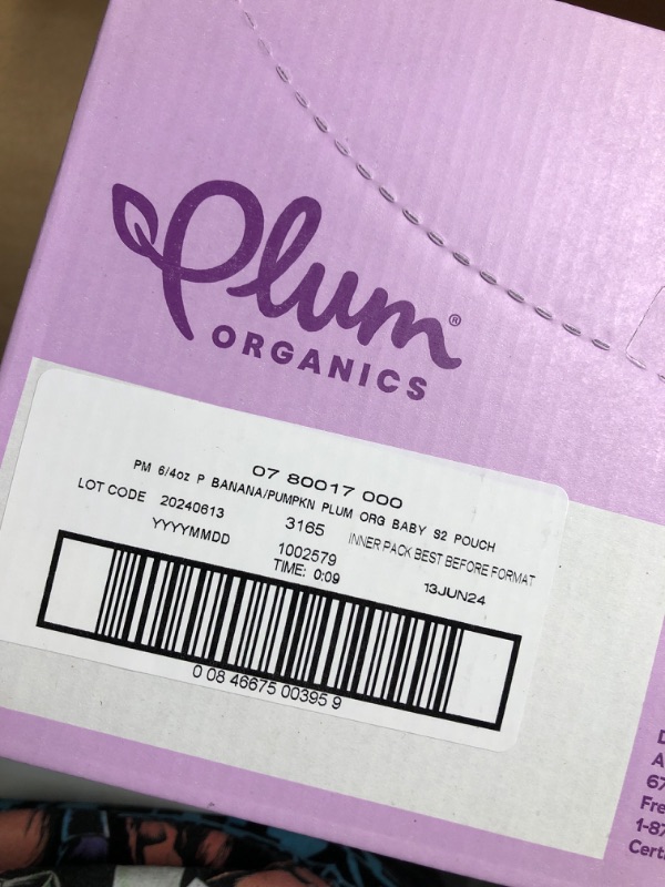 Photo 2 of (similar to stock photo) (pack of 2) Plum Organics Stage 2 Organic Baby Food 6 pouches