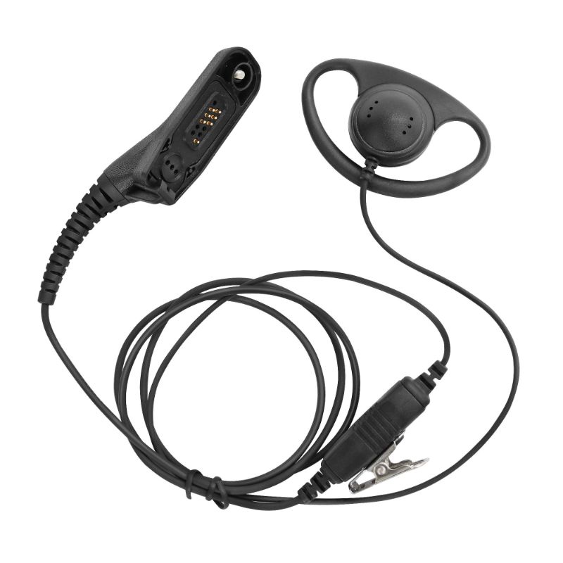 Photo 1 of D Shape Earpiece Headset with Push to Talk Mic