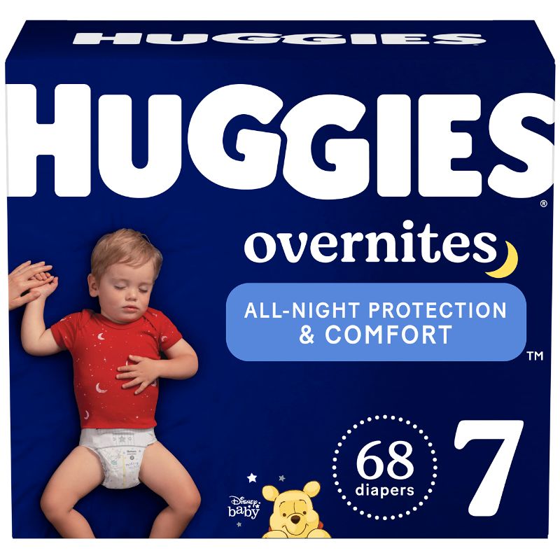 Photo 1 of *STOCK IMAGE FOR REFERANCE ONLY*
Huggies Overnites Size 7 Overnight Diapers 34